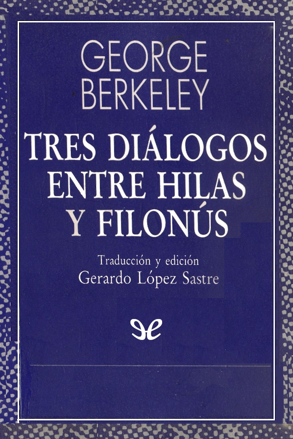 Tres diálogos entre Hilas y Filonús