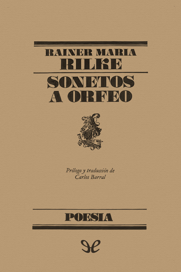 Sonetos a Orfeo