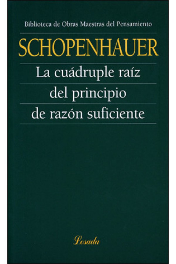 La cuádruple raíz del principio de razón suficiente
