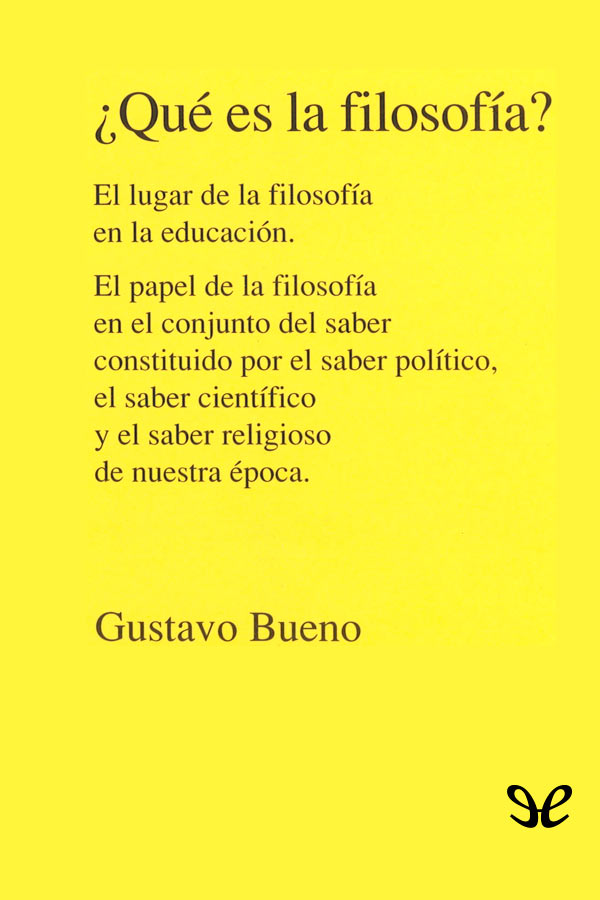 ¿Qué es la filosofía?